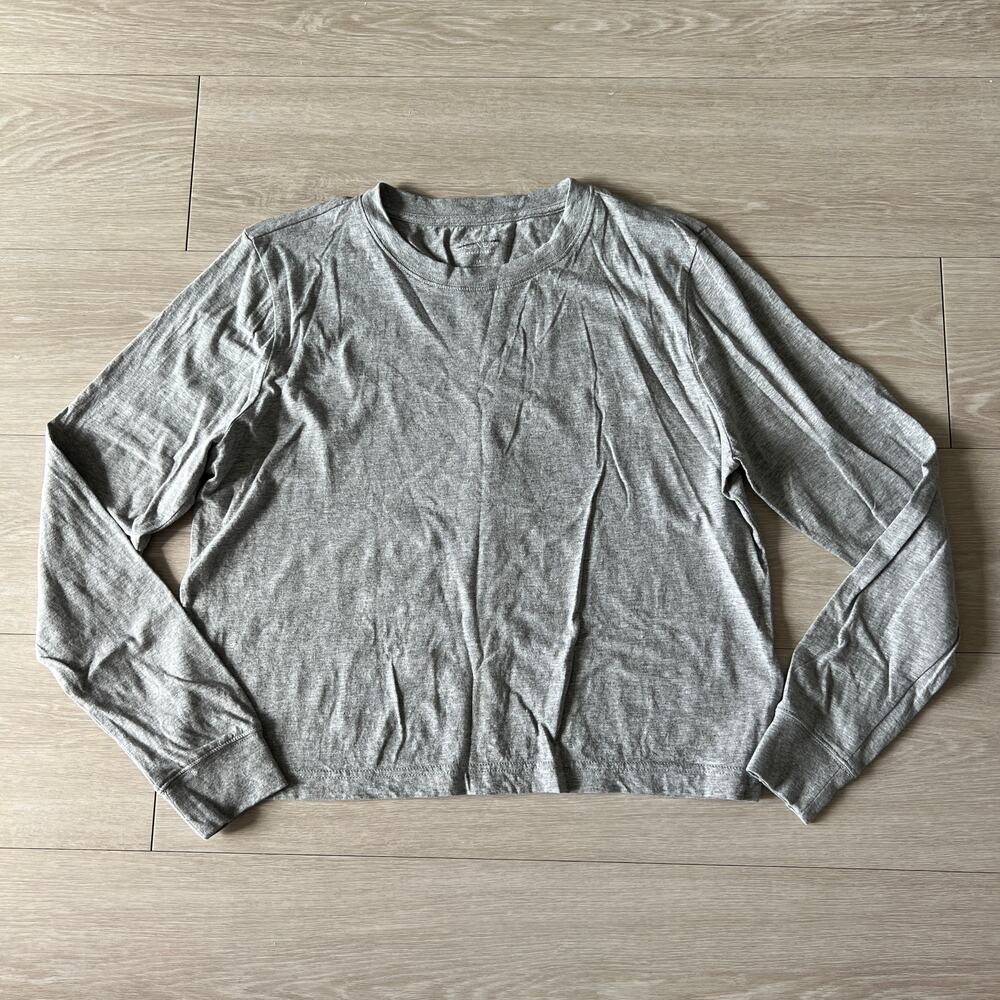 J Crew Vintage Jersey Shirt Medium Gray CC998